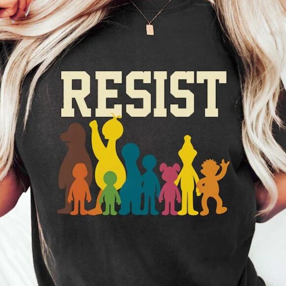 Gildan Other - Save PBS Resist Tee Retro Public Broadcasting Political Protest Shirt